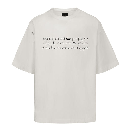 CAMISETA REGULAR ABCDELO OFF WHITE