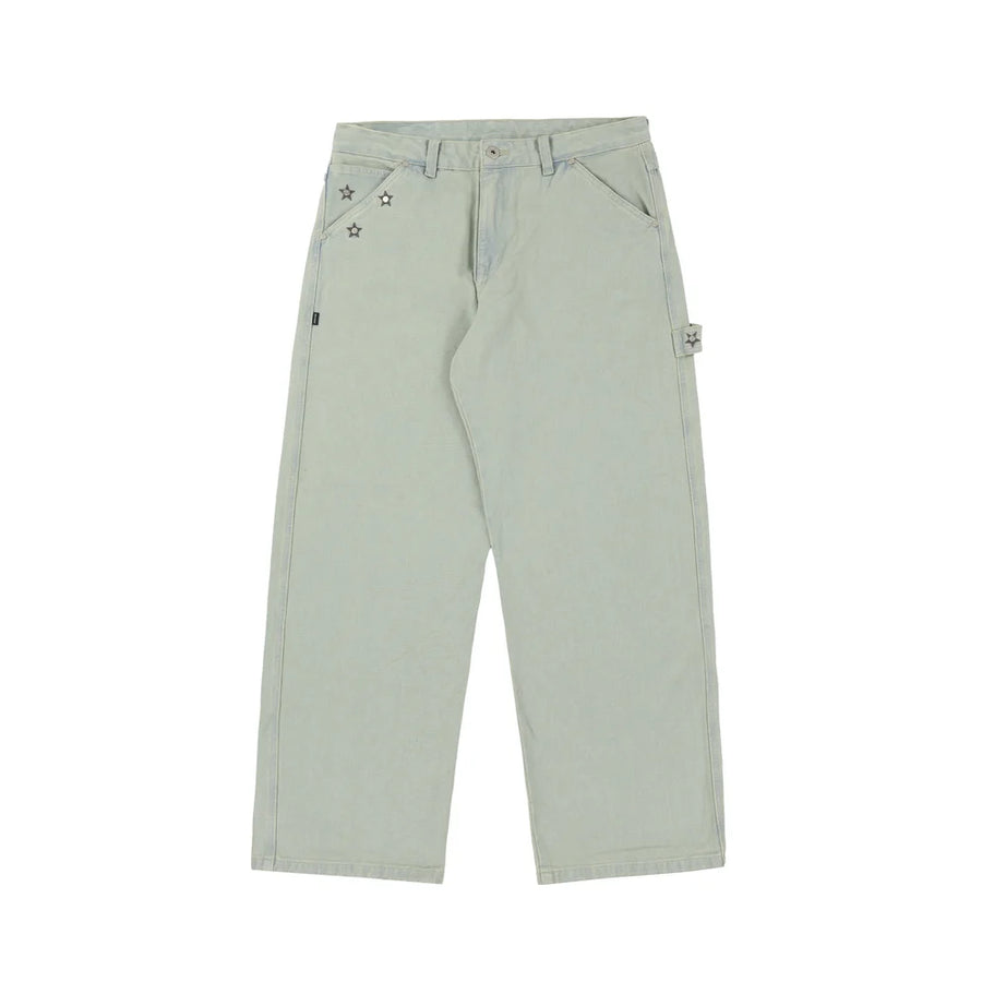 Denim Stars Pants In Light Blue