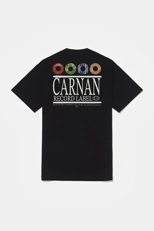 Carnan Records Heavy Tshirt  Black