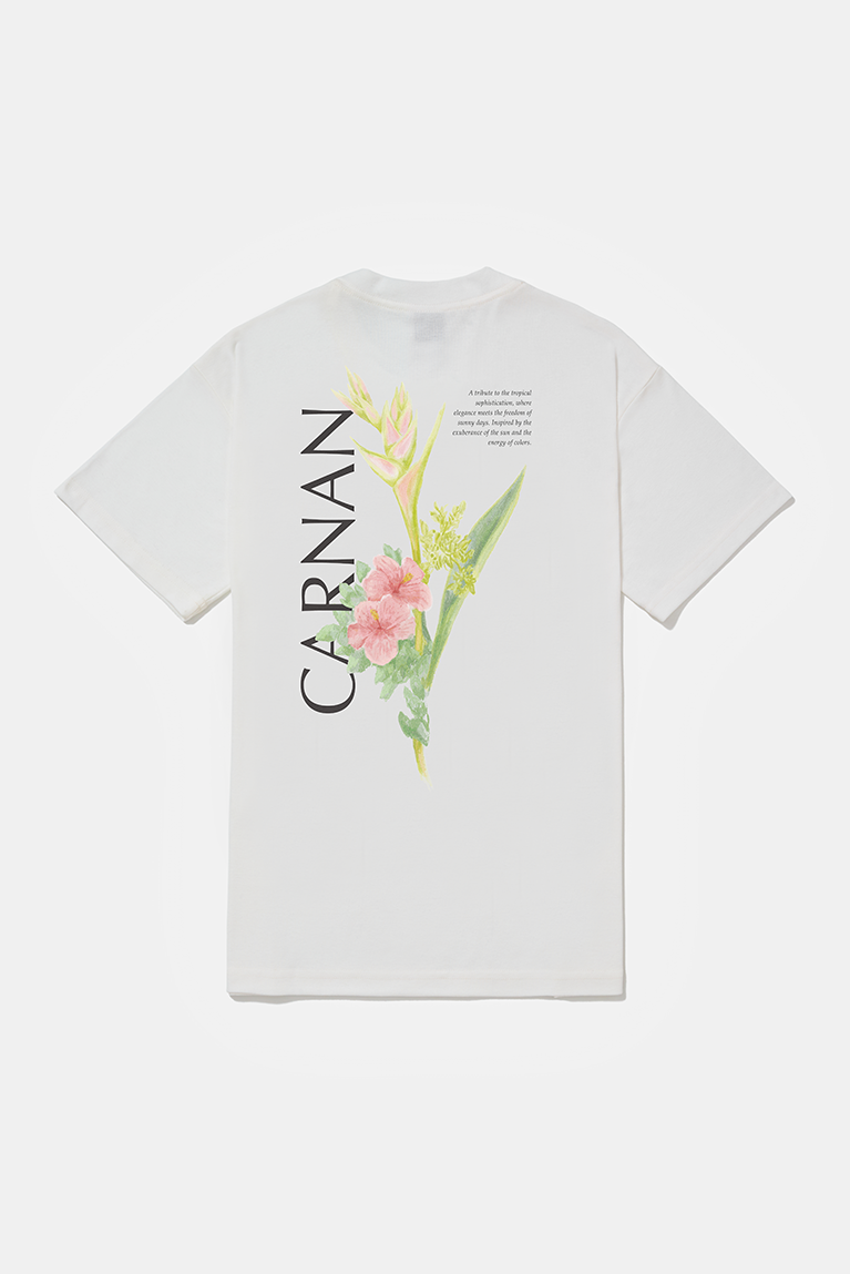 Flower Heavy Tshirt  Off  White