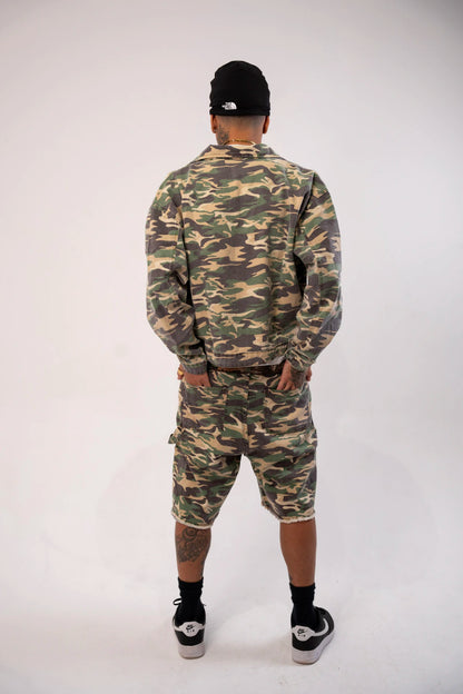 Jaqueta Boxy Camuflada Green