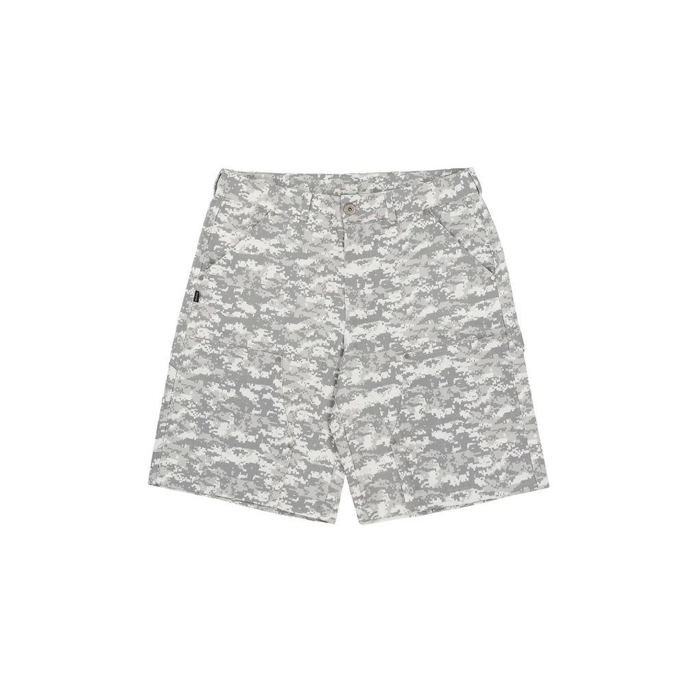Digital Camo Shorts In Grey