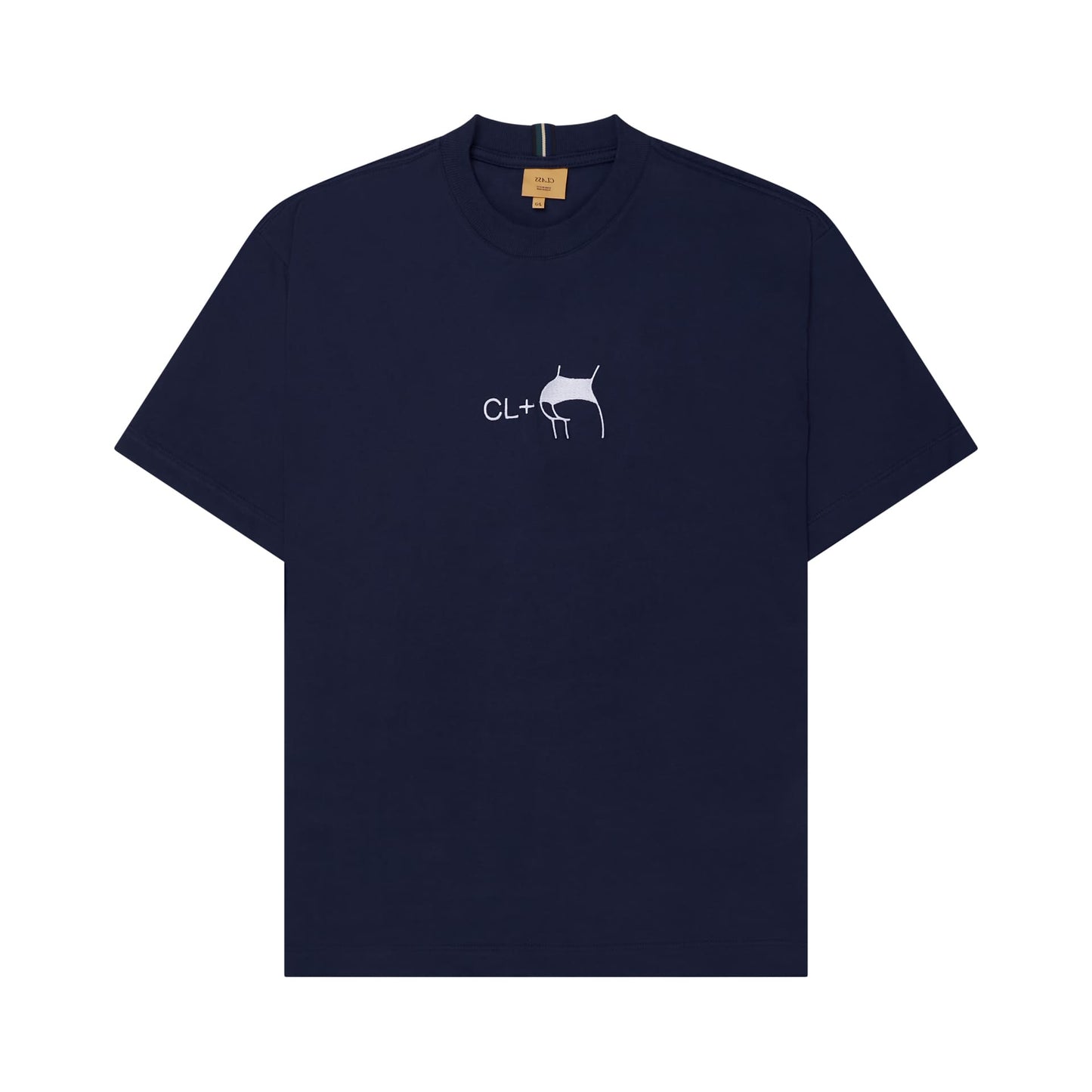 T-SHIRT CLASS "CL+ASS" NAVY