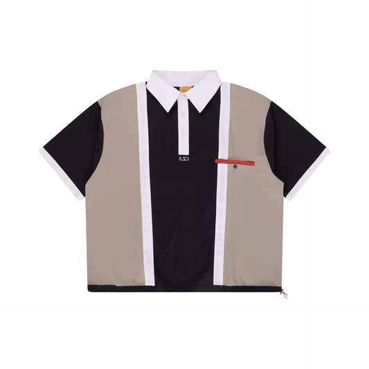 POLO SHIRT CLASS "UNCLE JR" BLACK/BEIGE