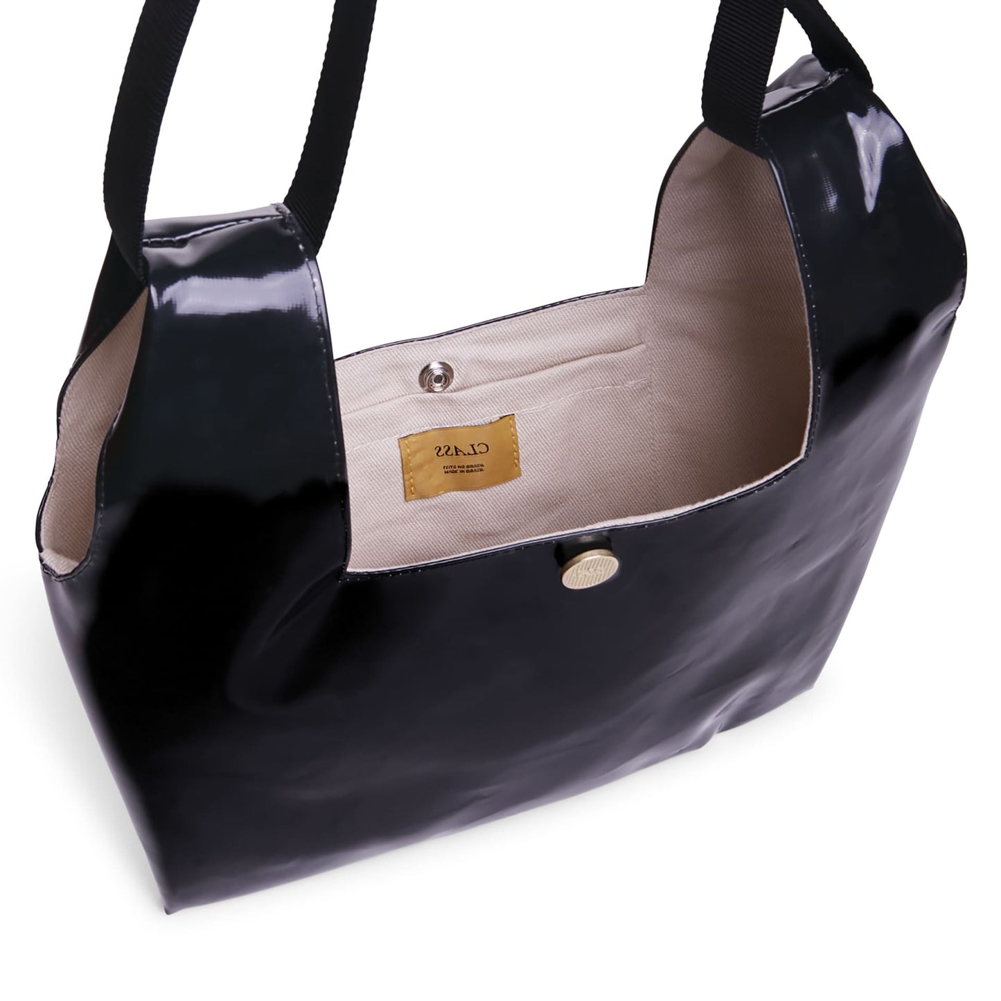 SMALL MARKET TOTE BAG CLASS "CLS" BEIGE/BLACK