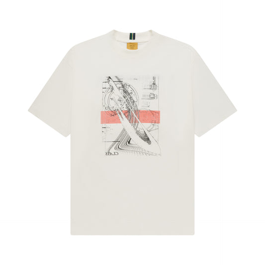 BASIC T-SHIRT ''CLASS STEEL JEWELRY" OFF-WHITE