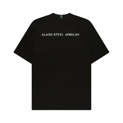BASIC T-SHIRT ''CLASS STEEL JEWELRY" BLACK