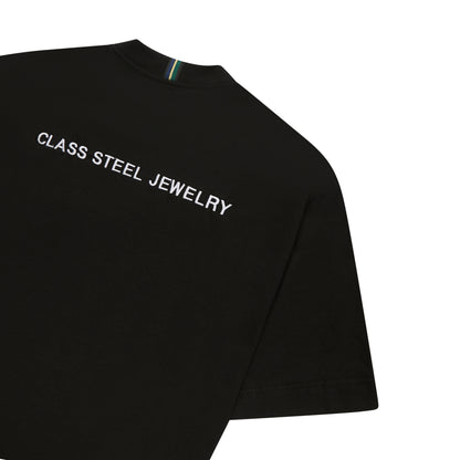 BASIC T-SHIRT ''CLASS STEEL JEWELRY" BLACK