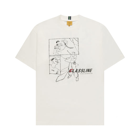 BASIC T-SHIRT CLASS "GLASSLINE'' OFF-WHITE