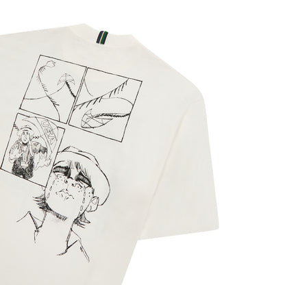BASIC T-SHIRT CLASS "GLASSLINE'' OFF-WHITE