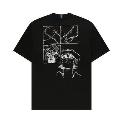 BASIC T-SHIRT CLASS "GLASSLINE'' BLACK
