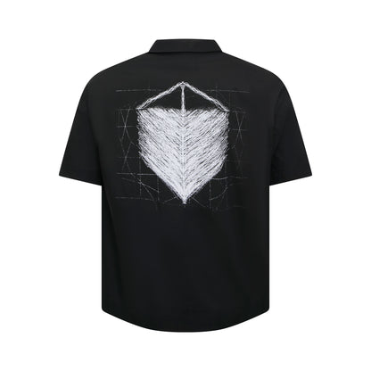 CLASS ZIP-UP SHIRT "PIPA" BLACK