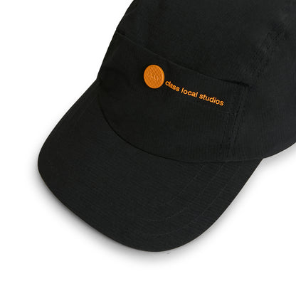 3 PANEL SPORTS HAT CLASS "STELLA" BLACK / ORANGE