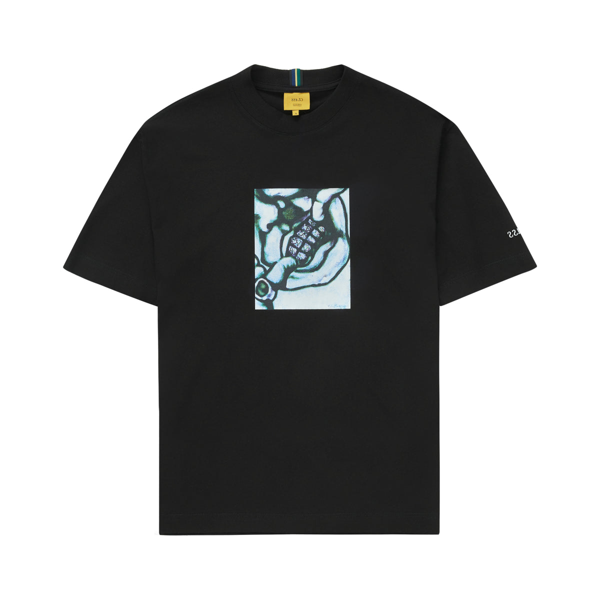 T-SHIRT FORCED SMILE BLACK