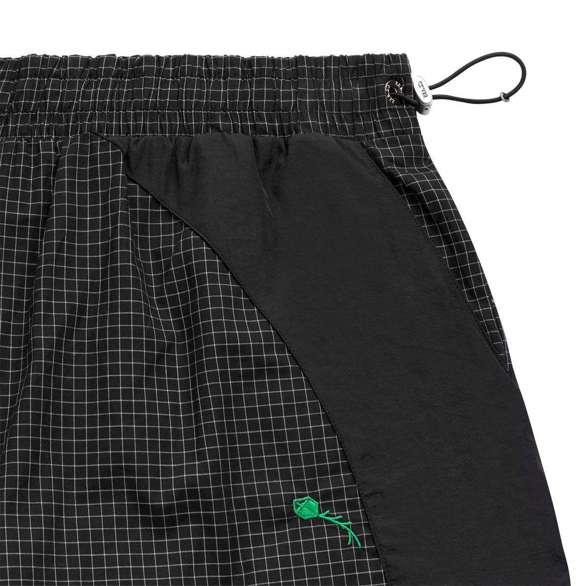 SHORTS DYNAMIC PLAID BLACK