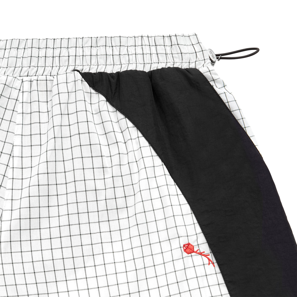 SHORTS DYNAMIC PLAID WHITE