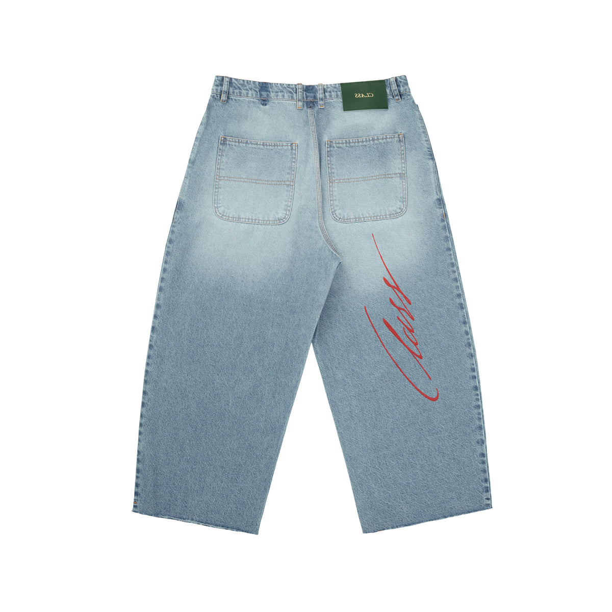 WIDE JEANS PANTS CLASS SERIGRAPHY BLUE