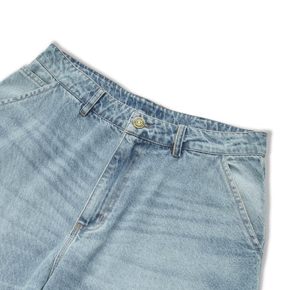 WIDE JEANS PANTS CLASS SERIGRAPHY BLUE