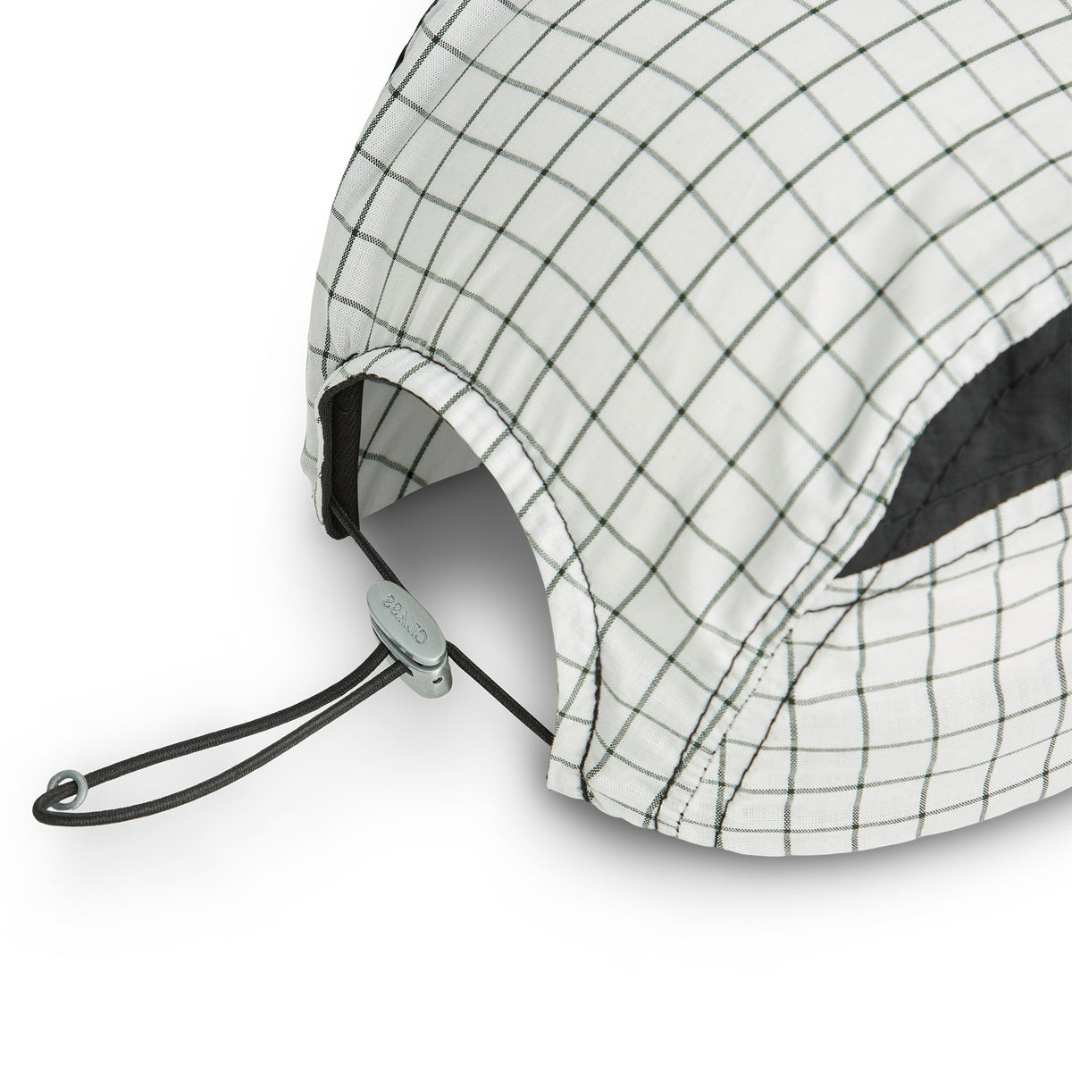 3 PANEL SPORT HAT DYNAMIC PLAID WHITE