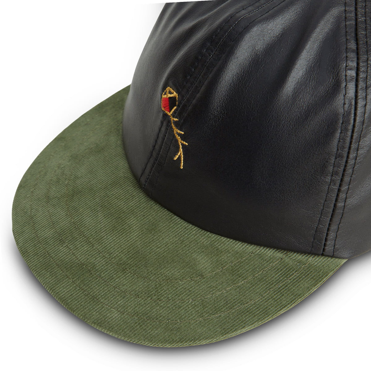 POLO HAT PIPA LEATHER BLACK