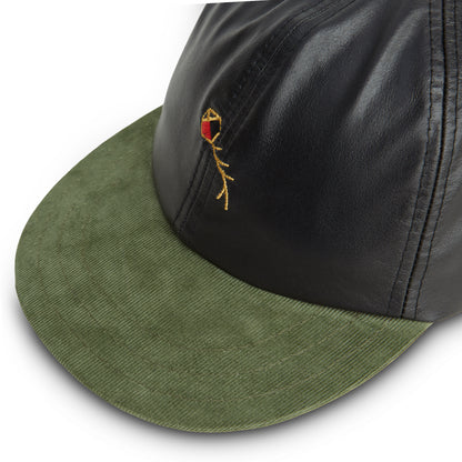 POLO HAT PIPA LEATHER BLACK