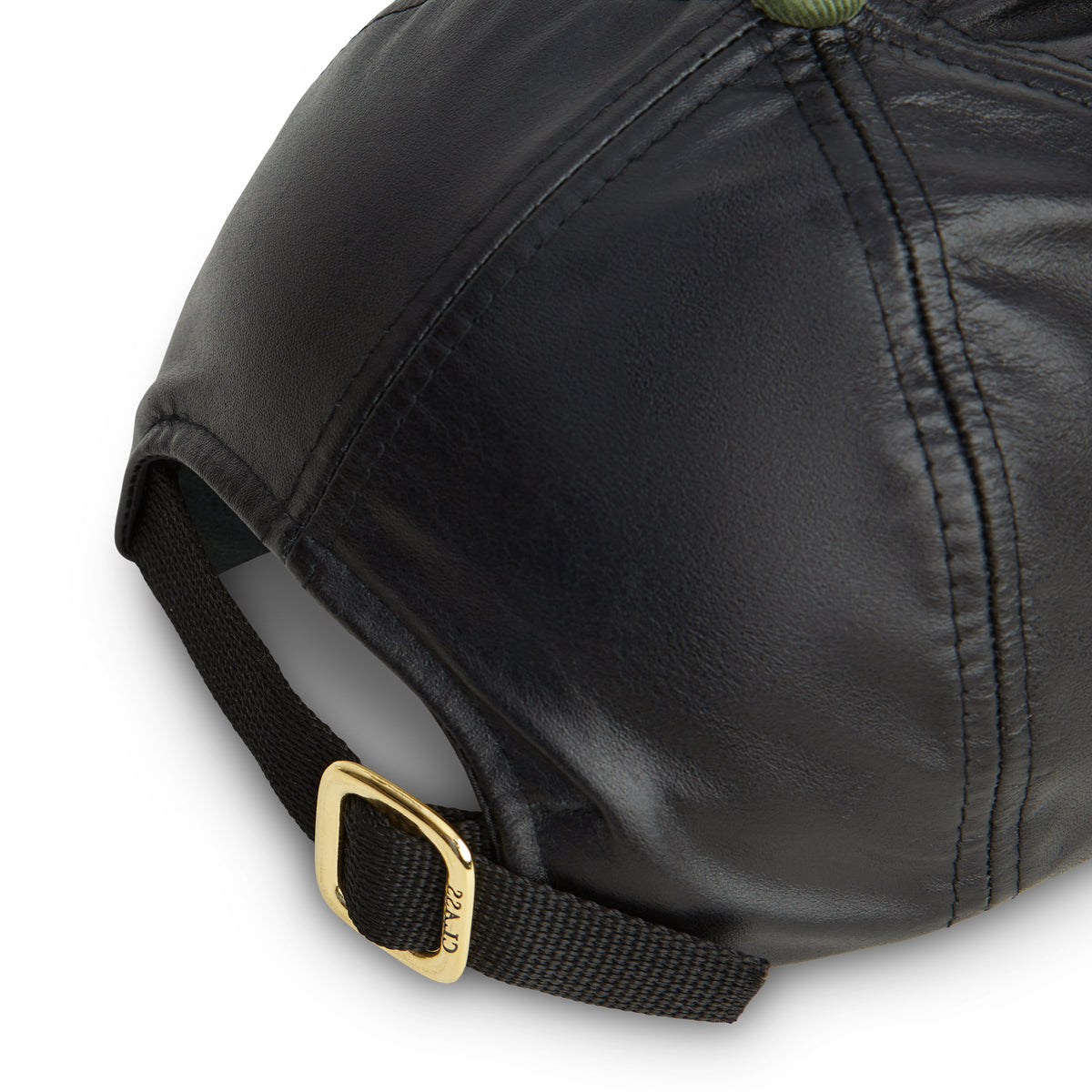 POLO HAT PIPA LEATHER BLACK