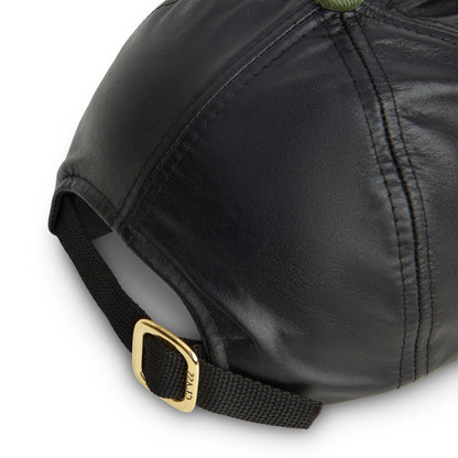 POLO HAT PIPA LEATHER BLACK
