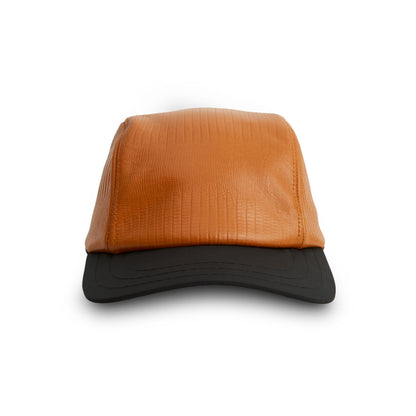 3 PANEL LEATHER ORANGE & BLACK