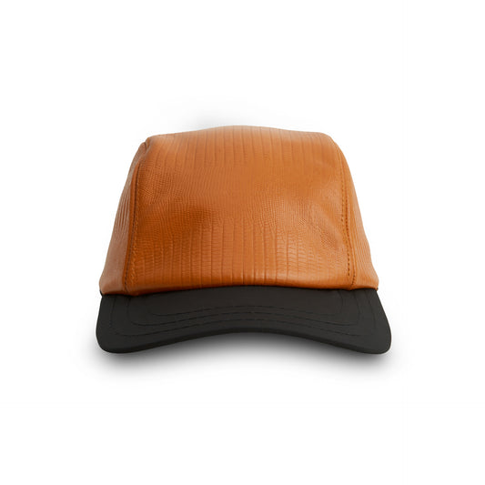 3 PANEL LEATHER ORANGE & BLACK