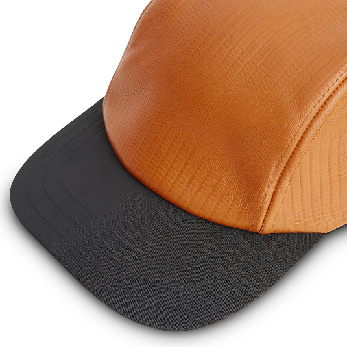 3 PANEL LEATHER ORANGE & BLACK