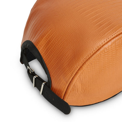 3 PANEL LEATHER ORANGE & BLACK