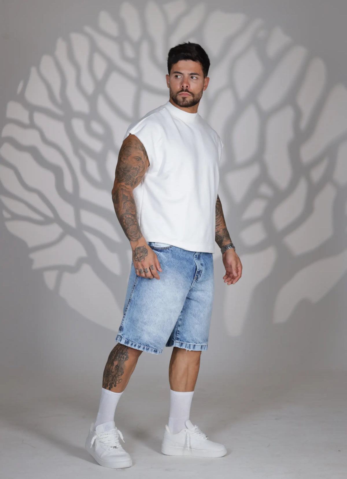 Bermuda Jeans Sky Blue