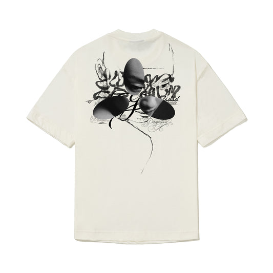 CAMISETA REGULAR  PERSPECTIVE  BRANCO OFF.