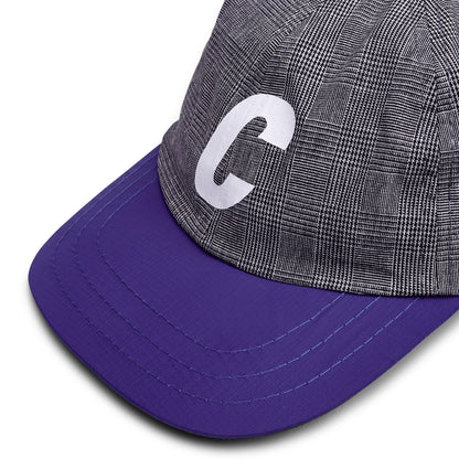 CLASSIC SPORT HAT "C LOGO" PLAID & BLUE