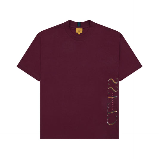 T-SHIRT "CLASS INVERSO GOLD" BURGUNDY