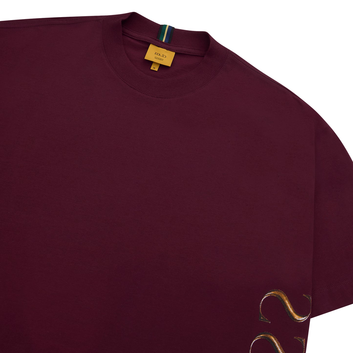 T-SHIRT "CLASS INVERSO GOLD" BURGUNDY