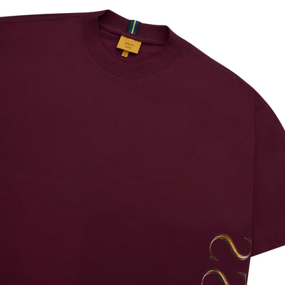 T-SHIRT "CLASS INVERSO GOLD" BURGUNDY