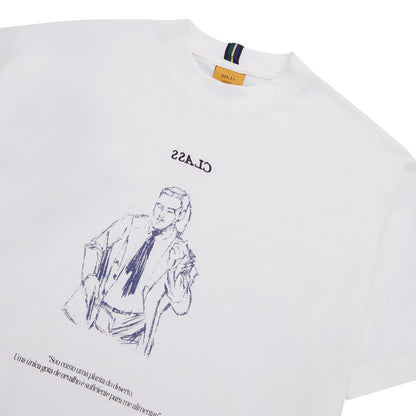 T-SHIRT CLASS "RÁDIO DA LEGALIDADE" OFF-WHITE