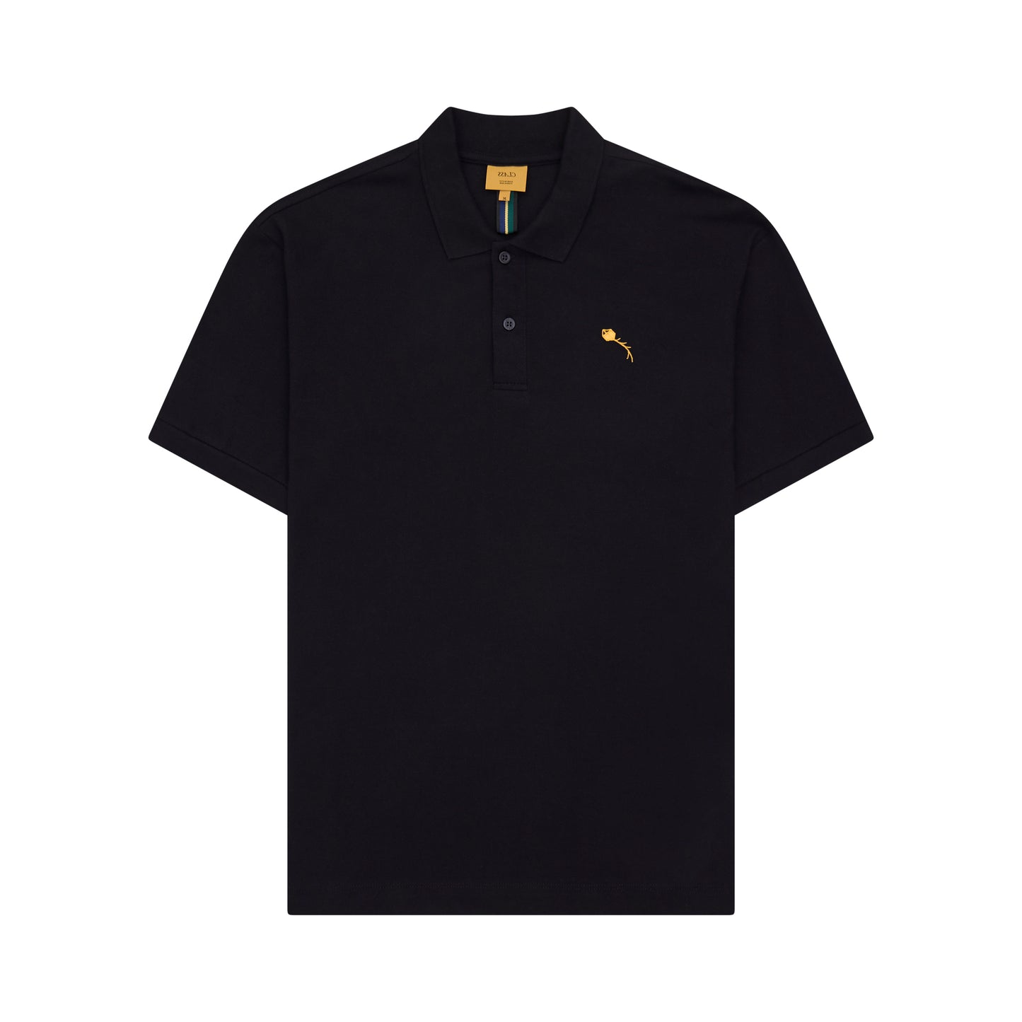 CLASSIC POLO SHIRT CLASS "PIPA" BLACK