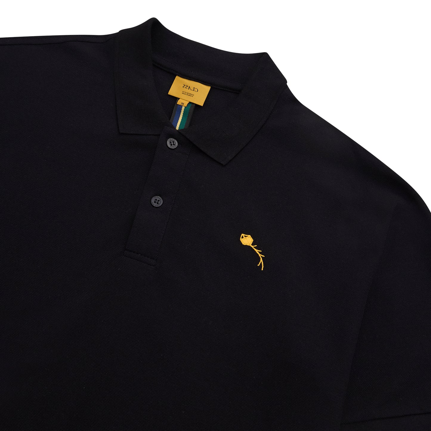 CLASSIC POLO SHIRT CLASS "PIPA" BLACK