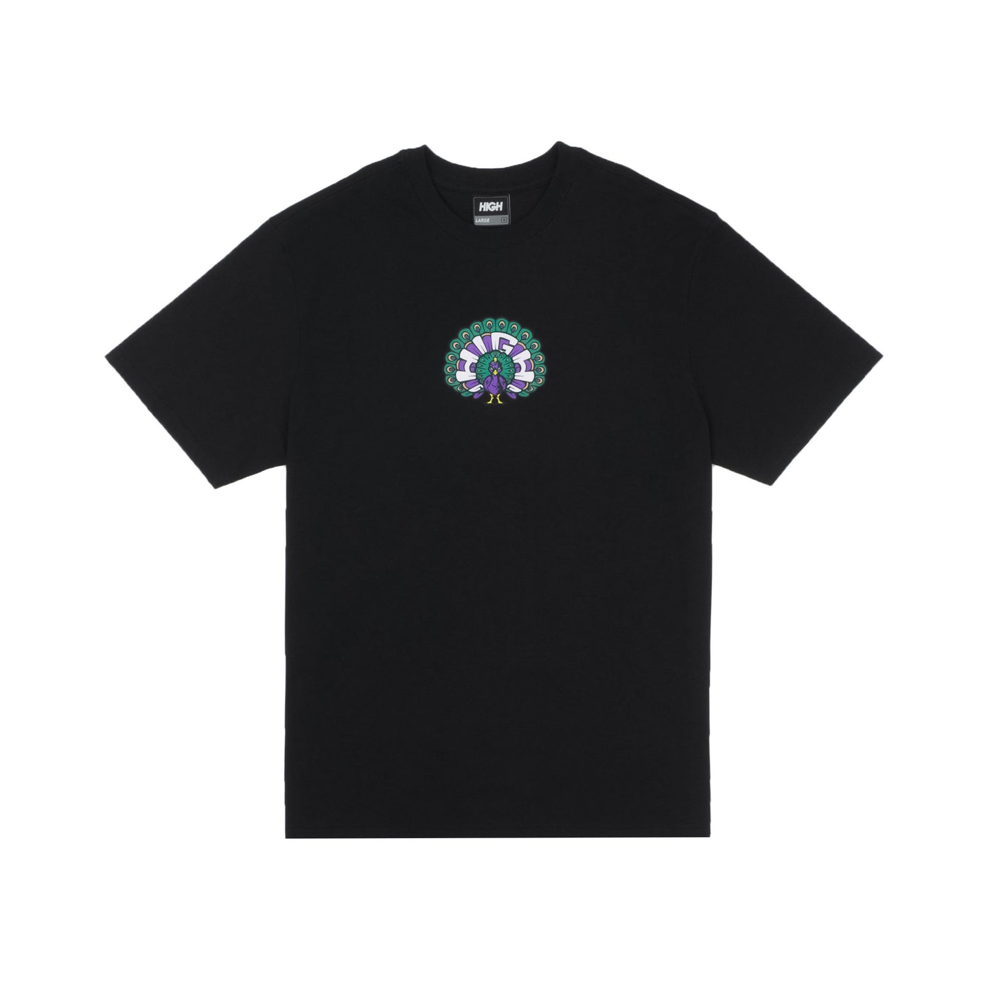 Tee Peacock Black