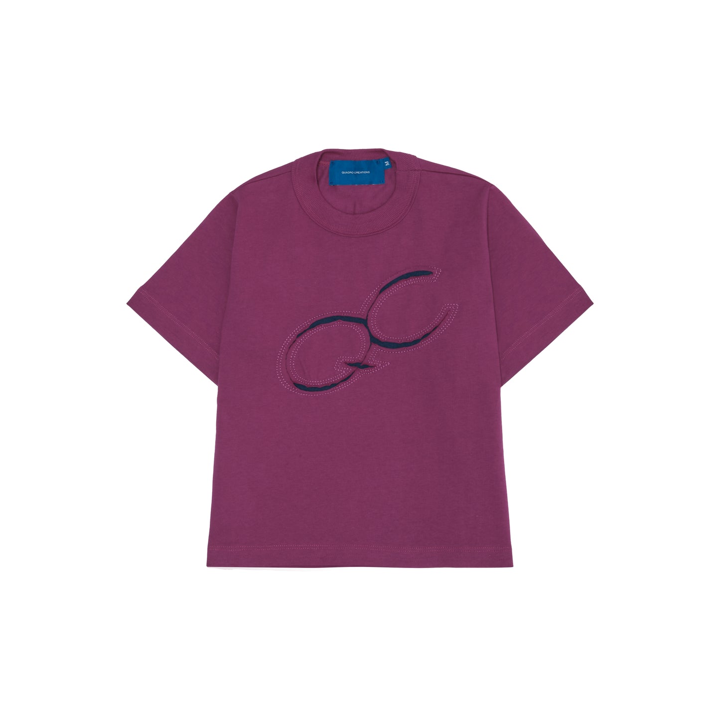 UNDERSTITCH MAGENTA BABY TEE