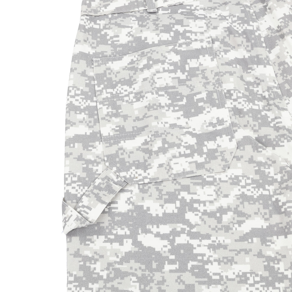 Digital Camo Shorts In Grey