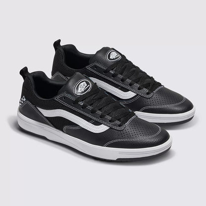 TÊNIS SKATE ZAHBA LEATHER BLACK WHITE