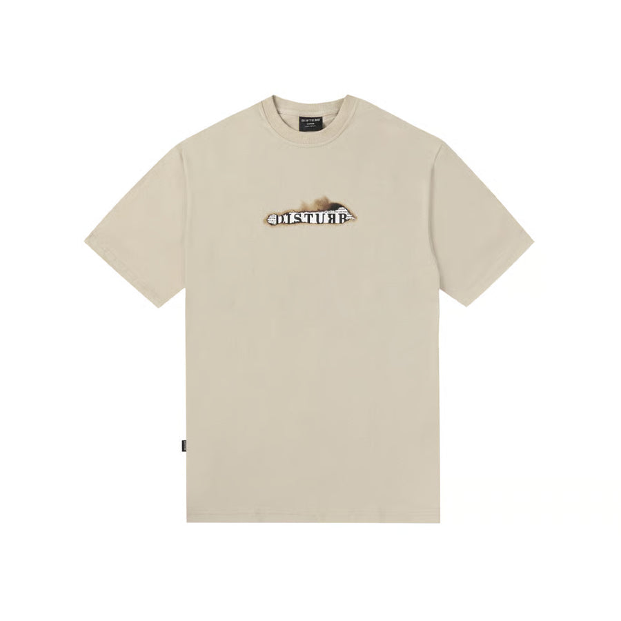 Logo News TShirt In Beige