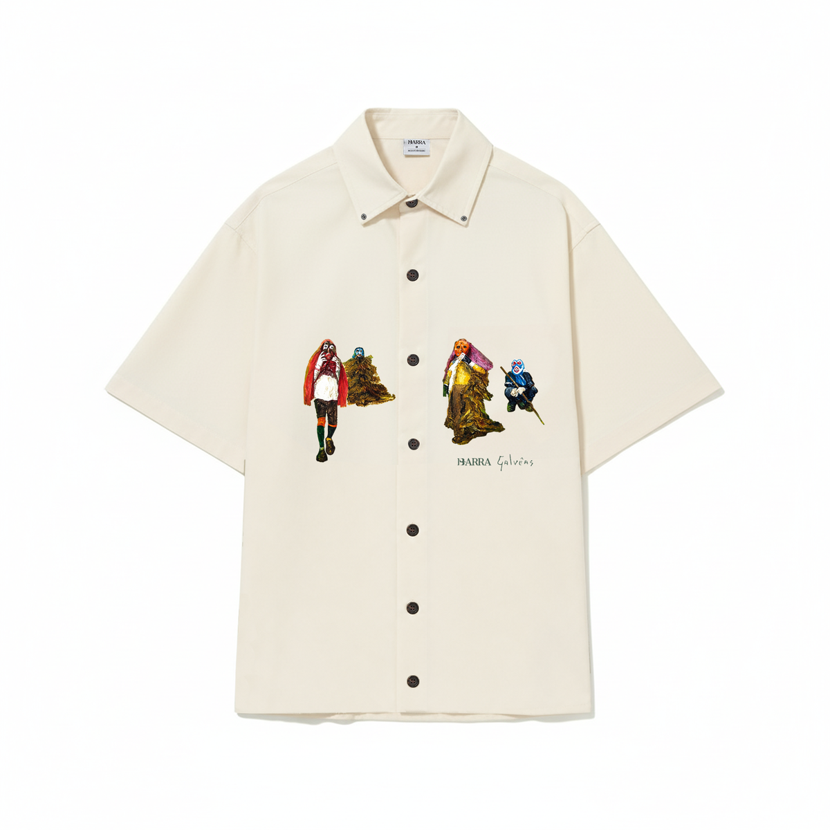 Camisa de Botao Mascarados Bege
