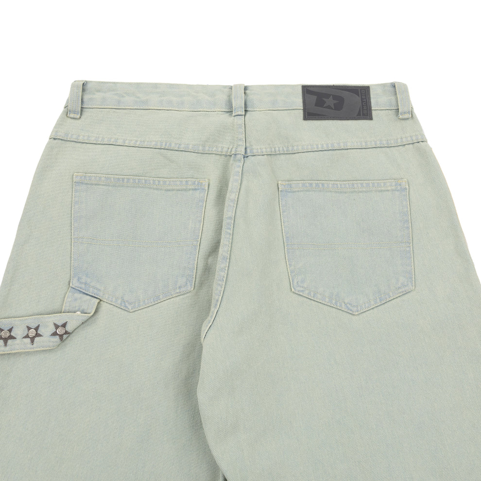 Denim Stars Pants In Light Blue