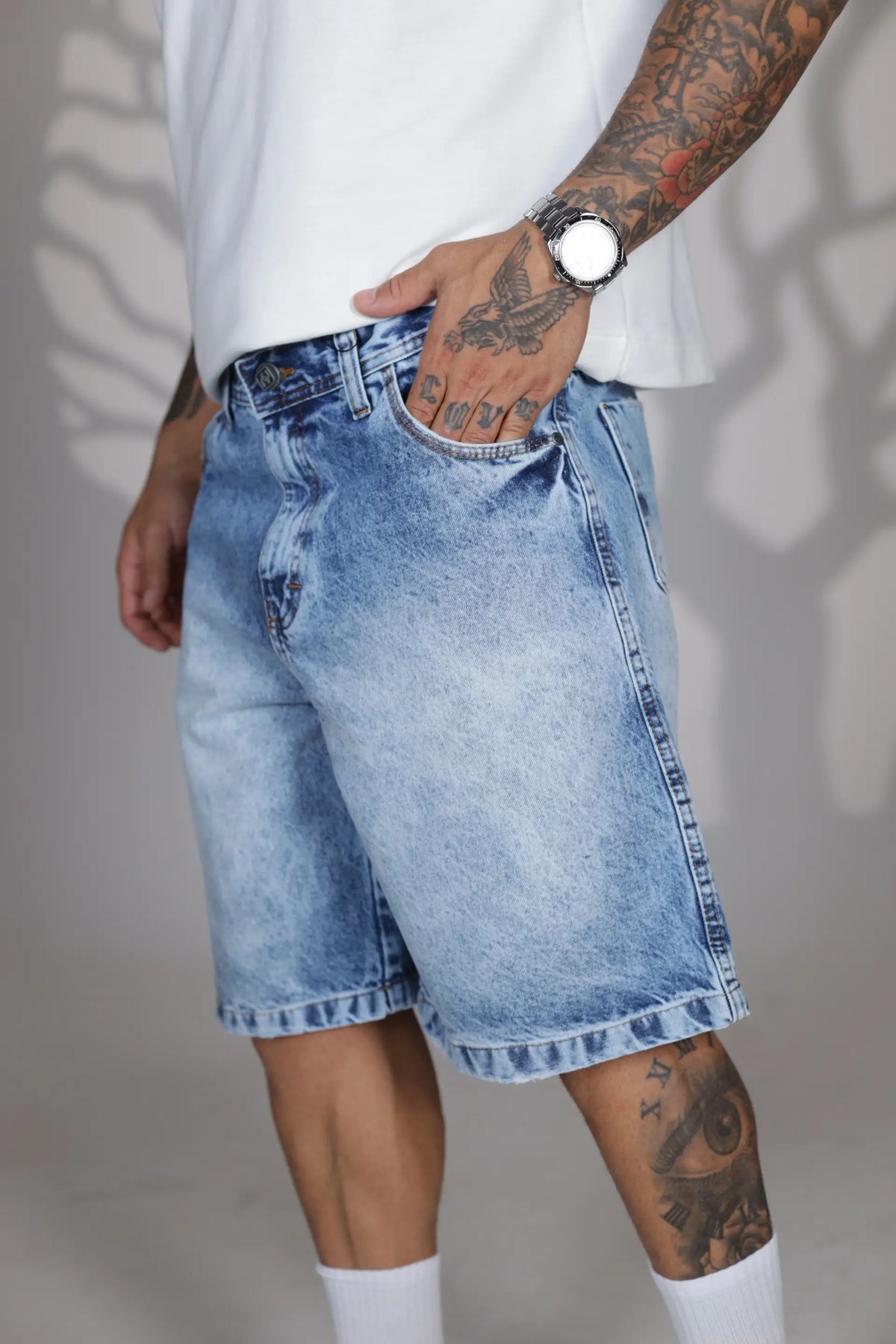 Bermuda Jeans Sky Blue