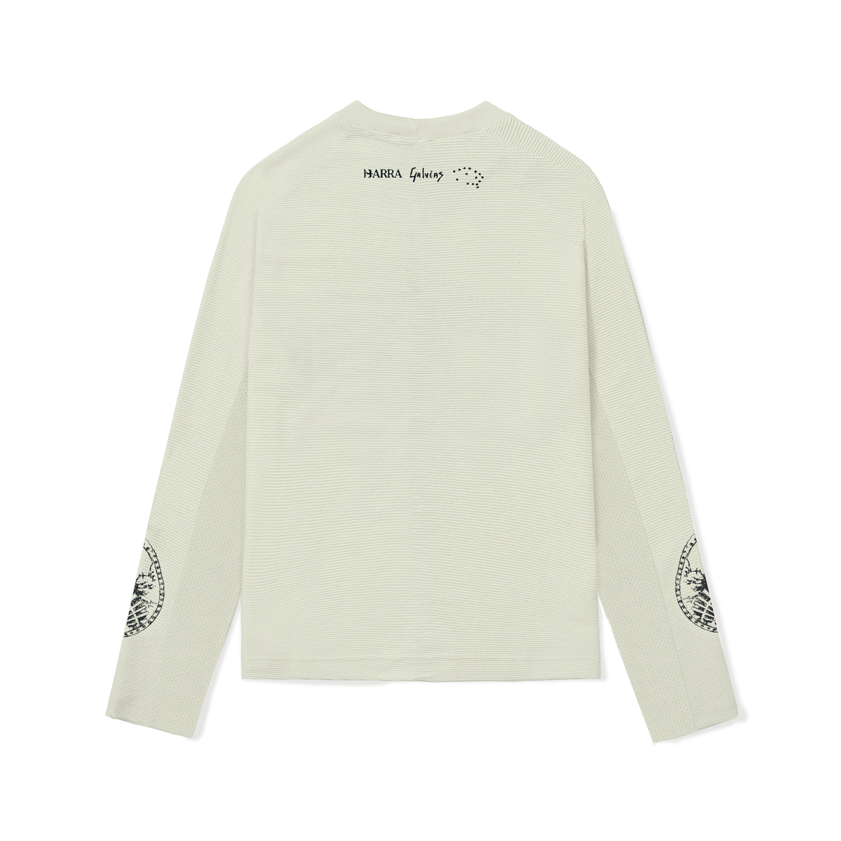 Camiseta Manga Longa Canelada Esboco Verde