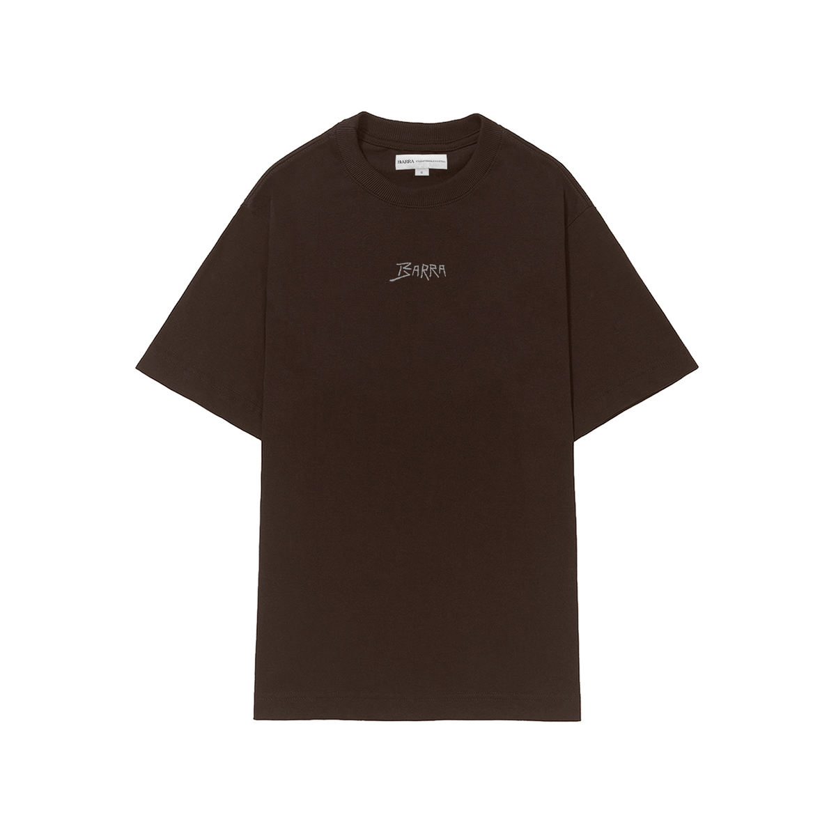 Camiseta Barra Logo Remix Marrom
